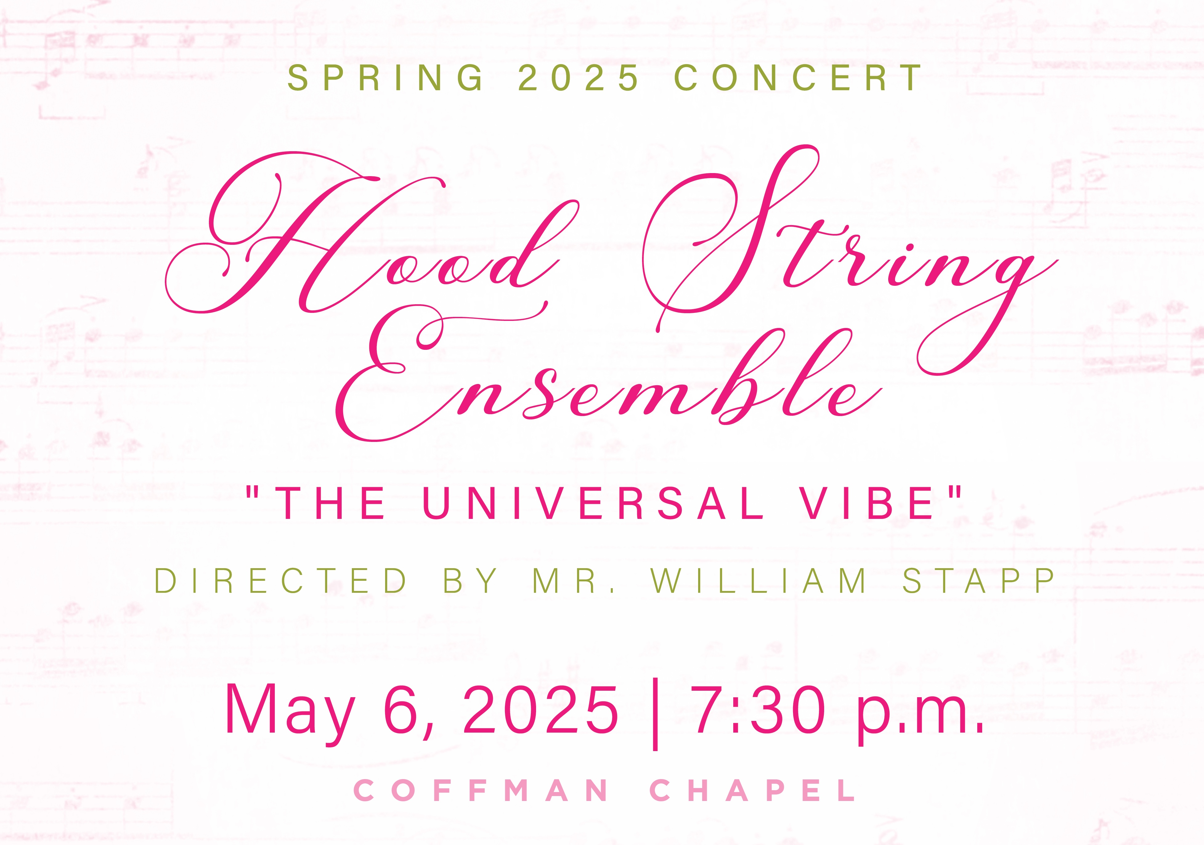 "The Universal Vibe" concert poster