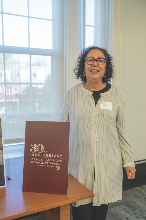 Hoda Zaki at the 30 year anniversary celebration of the African American studies program
