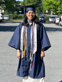 Khatija Nishat at Commencement.