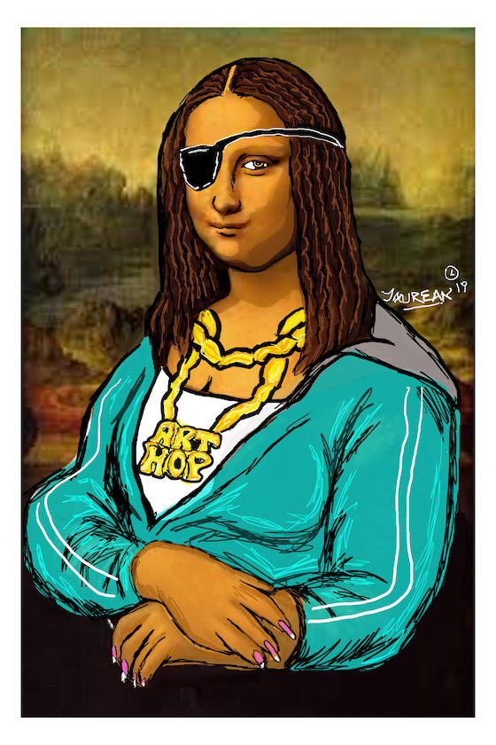 A modernized version of the Mona Lisa