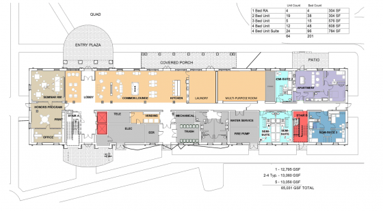 Architectural drawing, floor plan