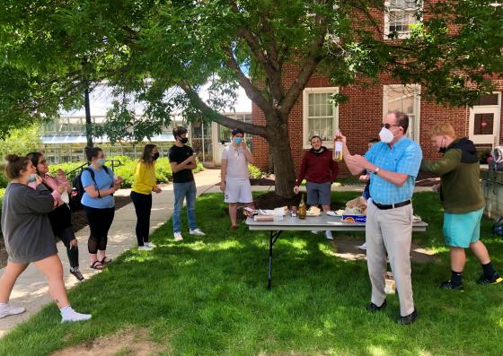 BIOL 331 Microbiology wine tasting picnic 